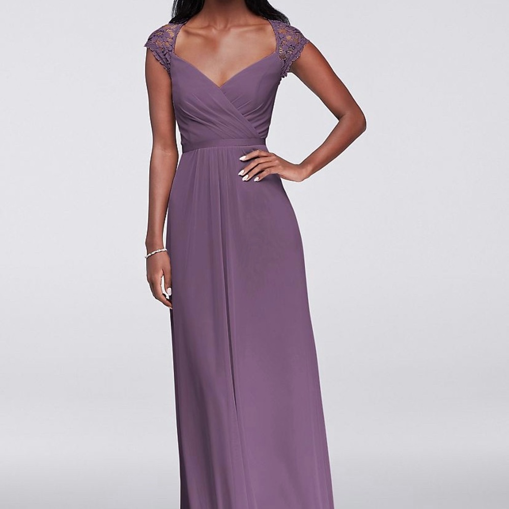 David’s Bridal Wisteria Bridesmaid Dress